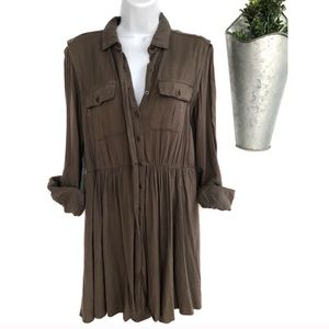 Anthropologie Mauve Dakota Dress Shirt